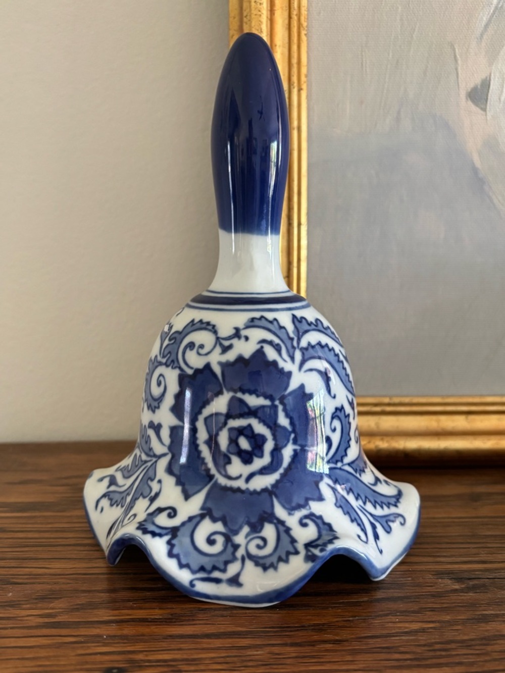 Vintage porcelain dinner bell